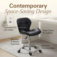 Thumbnail for Adjustable Armless Office Swivel Desk Chair
