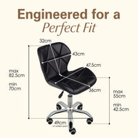 Thumbnail for Adjustable Armless Office Swivel Desk Chair