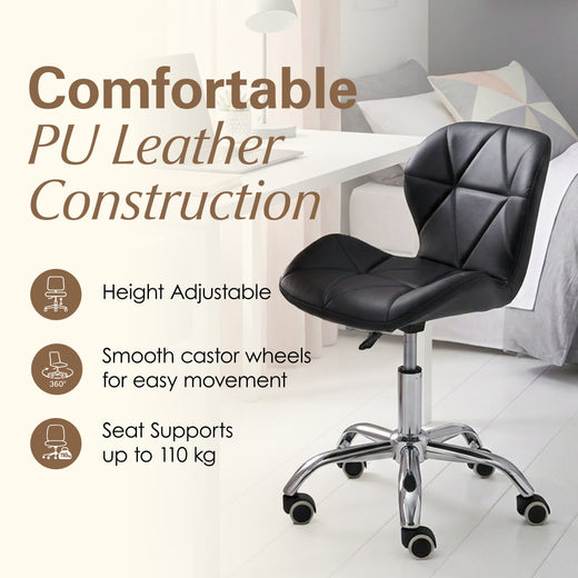 Adjustable Armless Office Swivel Desk Chair
