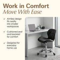 Thumbnail for Adjustable Armless Office Swivel Desk Chair