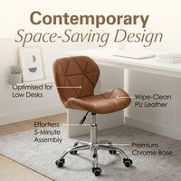 Thumbnail for Adjustable Armless Office Swivel Desk Chair