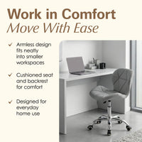 Thumbnail for Adjustable Armless Office Swivel Desk Chair