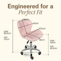 Thumbnail for Adjustable Armless Office Swivel Desk Chair