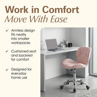 Thumbnail for Adjustable Armless Office Swivel Desk Chair