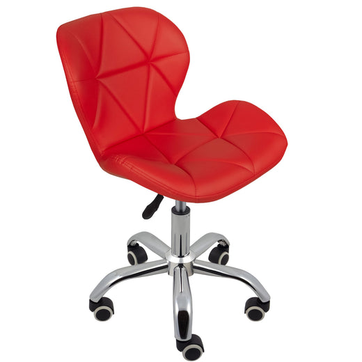 Charles Jacobs Office Swivel Computer Desk Chair with a Height Adjustable Chrome base and Wheels