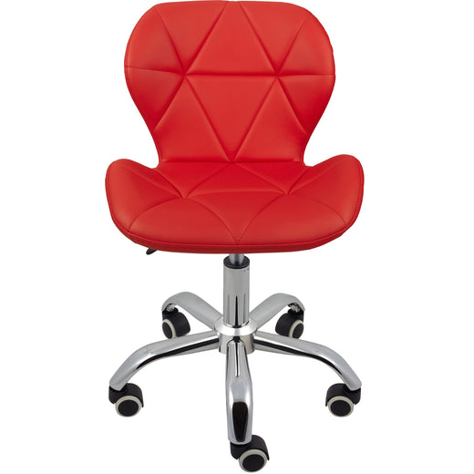 Charles Jacobs Office Swivel Computer Desk Chair with a Height Adjustable Chrome base and Wheels