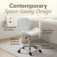 Thumbnail for Adjustable Armless Office Swivel Desk Chair