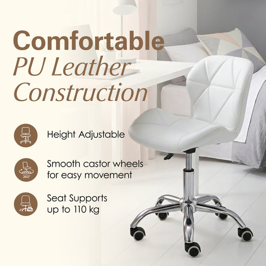 Adjustable Armless Office Swivel Desk Chair