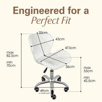 Thumbnail for Adjustable Armless Office Swivel Desk Chair