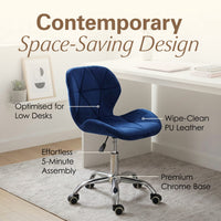 Thumbnail for Adjustable Armless Office Swivel Desk Chair