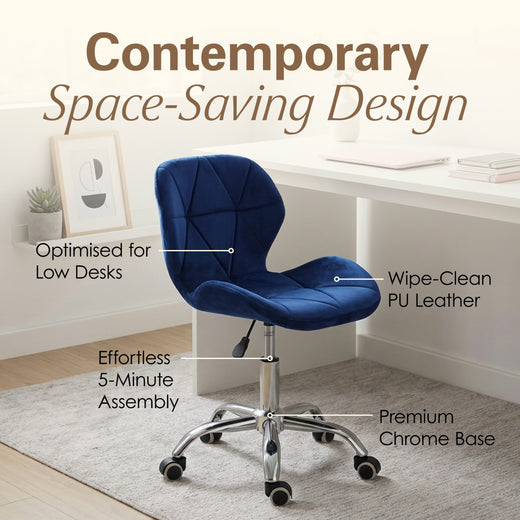 Adjustable Armless Office Swivel Desk Chair