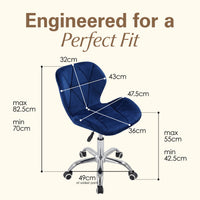 Thumbnail for Adjustable Armless Office Swivel Desk Chair