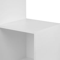 Thumbnail for White 6 Cube Step Storage Shelving Unit with Optional Baskets