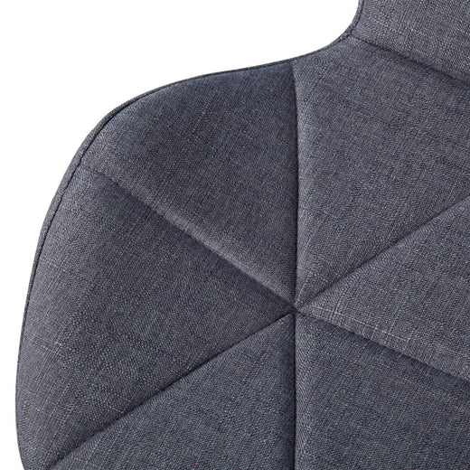 Set of 2 Diamond Patterned Dining Chairs