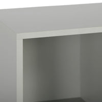 Thumbnail for Grey 4 Cube Open Book Shelf Storage Unit
