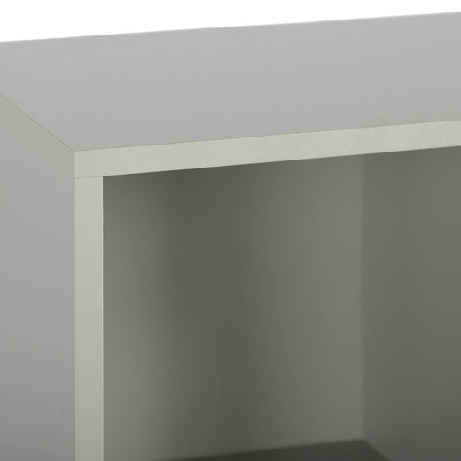 Grey 4 Cube Open Book Shelf Storage Unit