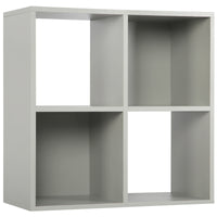 Thumbnail for Grey 4 Cube Open Book Shelf Storage Unit