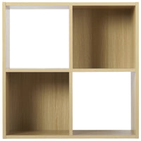 Thumbnail for Oak 4 Cube Open Book Shelf Storage Unit