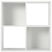 Thumbnail for White 4 Cube Open Book Shelf Storage Unit