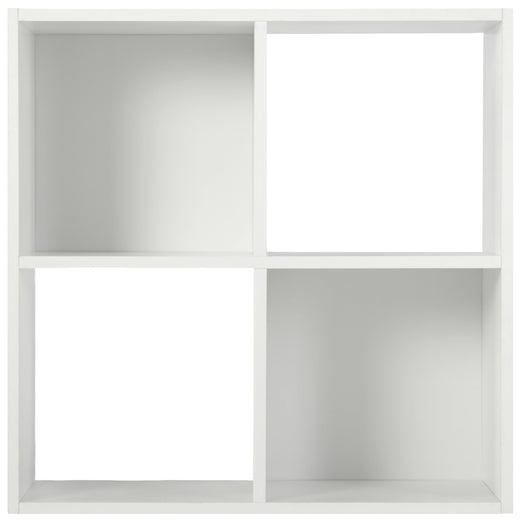 White 4 Cube Open Book Shelf Storage Unit