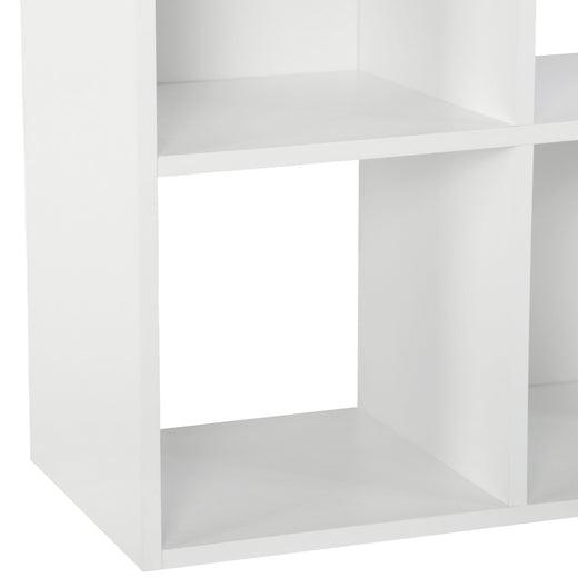 White 4 Cube Open Book Shelf Storage Unit