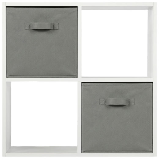 White 4 Cube Open Book Shelf Storage Unit