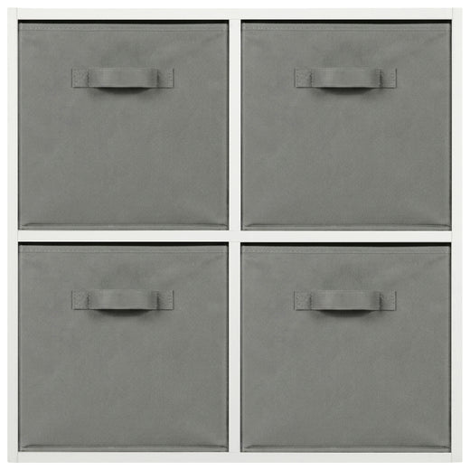 White 4 Cube Open Book Shelf Storage Unit