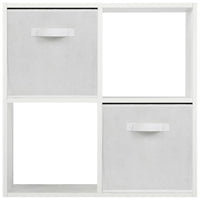 Thumbnail for White 4 Cube Open Book Shelf Storage Unit