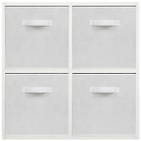 Thumbnail for White 4 Cube Open Book Shelf Storage Unit