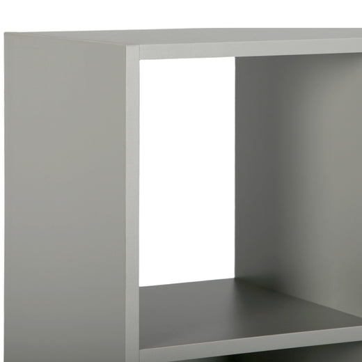 Grey 6 Cube Open Book Shelf Storage Unit