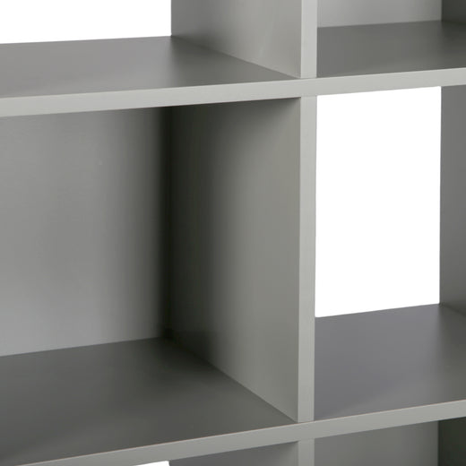 Grey 6 Cube Open Book Shelf Storage Unit