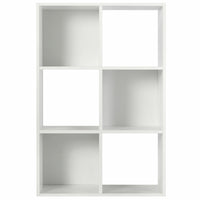 Thumbnail for White 6 Cube Open Book Shelf Storage Unit