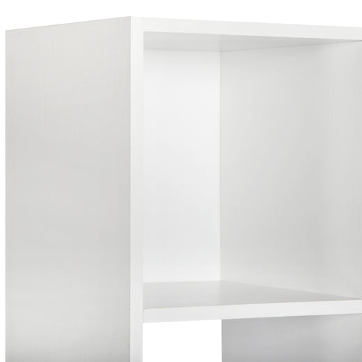 White 6 Cube Open Book Shelf Storage Unit