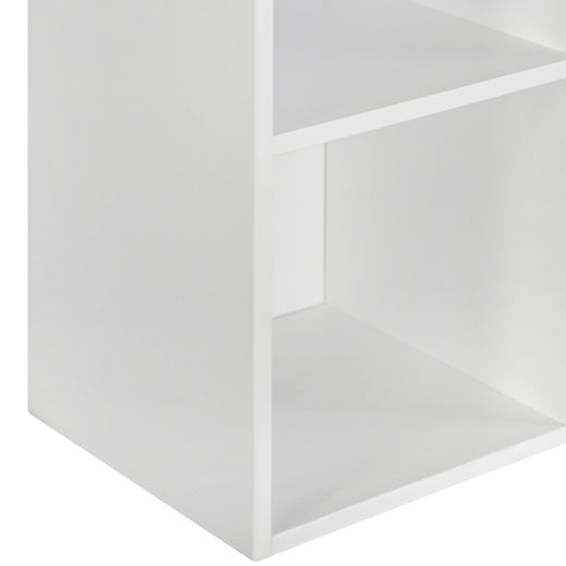 White 6 Cube Open Book Shelf Storage Unit