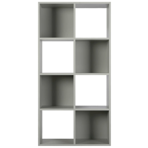 Grey 8 Cube Open Book Shelf Storage Unit