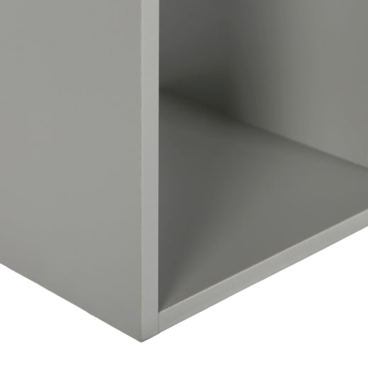 Grey 8 Cube Open Book Shelf Storage Unit