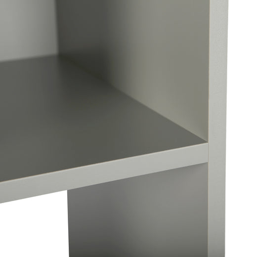 Grey 8 Cube Open Book Shelf Storage Unit
