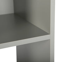 Thumbnail for Grey 8 Cube Open Book Shelf Storage Unit