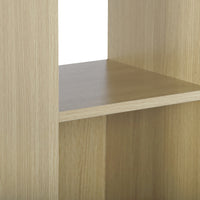 Thumbnail for Oak 8 Cube Open Book Shelf Storage Unit