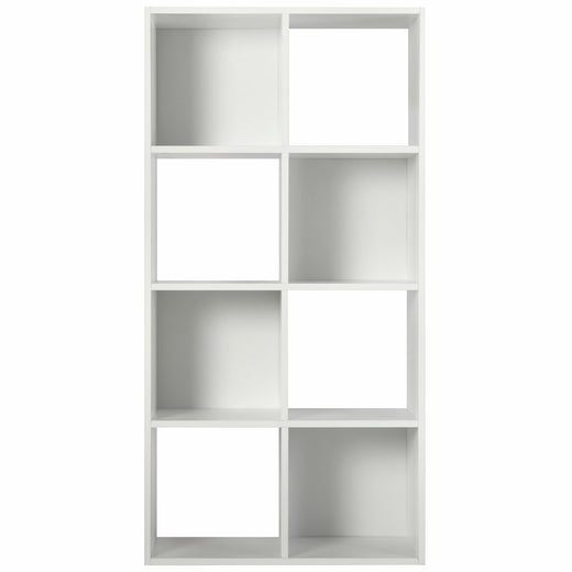 White 8 Cube Open Book Shelf Storage Unit