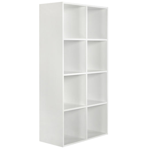 White 8 Cube Open Book Shelf Storage Unit