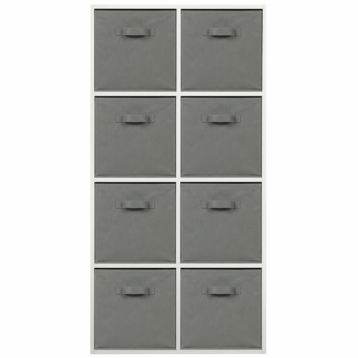 White 8 Cube Open Book Shelf Storage Unit