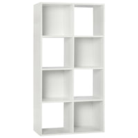 Thumbnail for White 8 Cube Open Book Shelf Storage Unit