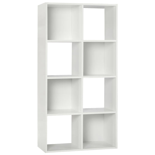 White 8 Cube Open Book Shelf Storage Unit