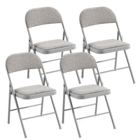 Thumbnail for Padded Folding Chair with Grey Frame
