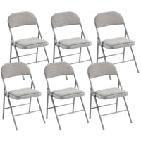 Thumbnail for Padded Folding Chair with Grey Frame