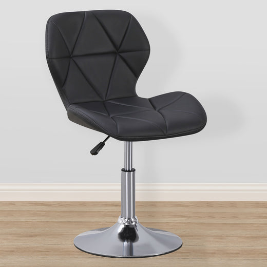Static Swivel Geometric Design Chair with Adjustable Height