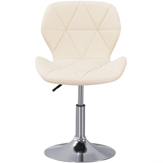 Static Swivel Geometric Design Chair with Adjustable Height