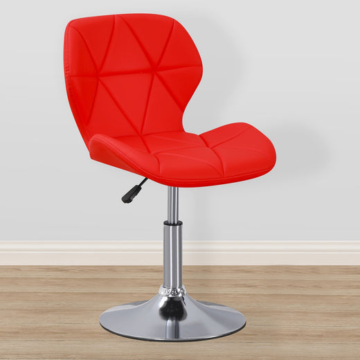 Static Swivel Geometric Design Chair with Adjustable Height