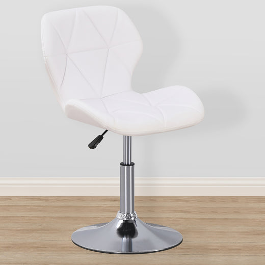 Static Swivel Geometric Design Chair with Adjustable Height